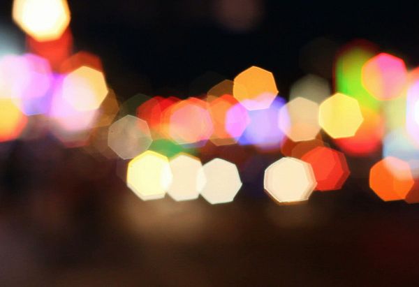 Blurred multicolored lights
