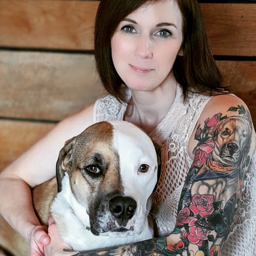 Adopter Gets Amazing Tattoo of 'Two-Faced' Rescue Dog | Anicira
