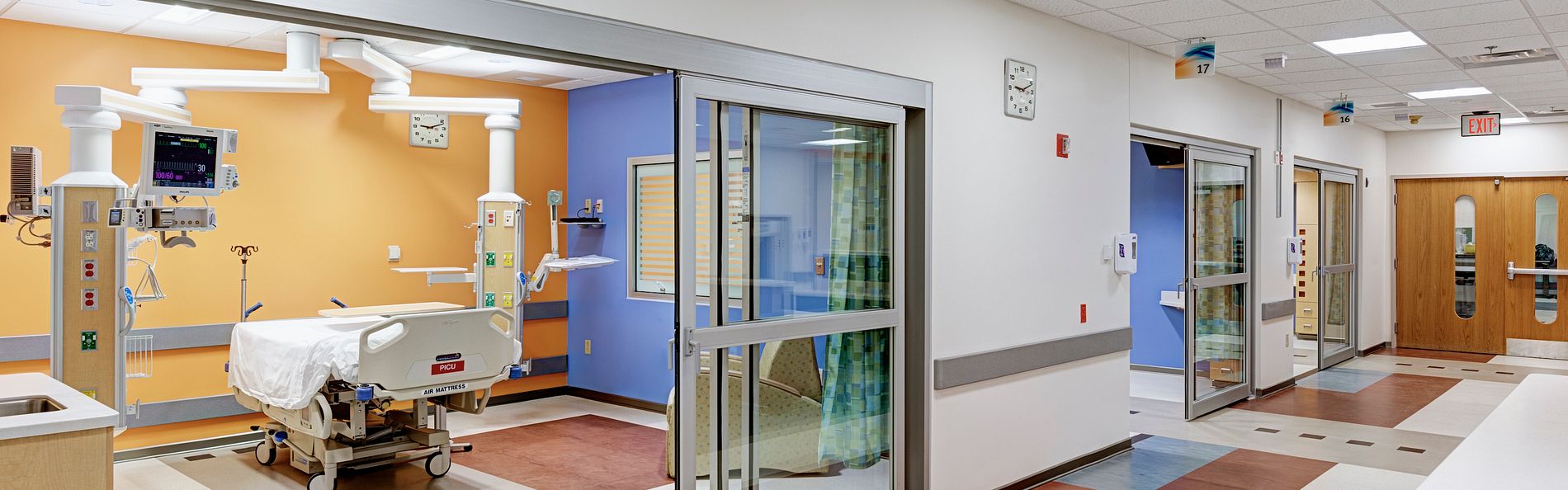 The new rooms were also designed to accommodate isolation of patients if required