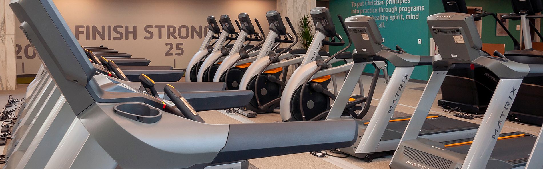 Exercise machines located at Poyner YMCA.