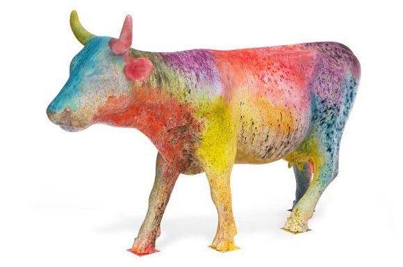 Amy Denet Deal Rainbow Cow