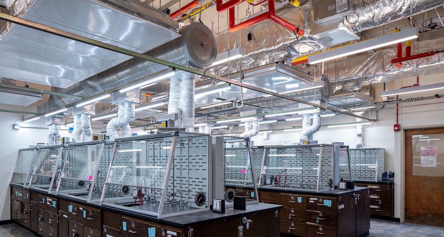 UNC Morehead Chemistry Lab Exposed Ceiling