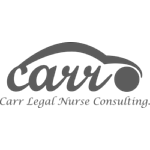 Carr Legal Nurse Consulting Logo Grayscale