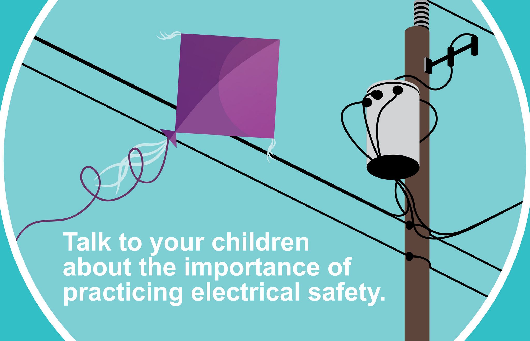 Graphic: Talk to your children about the importance of practicing electrical safety