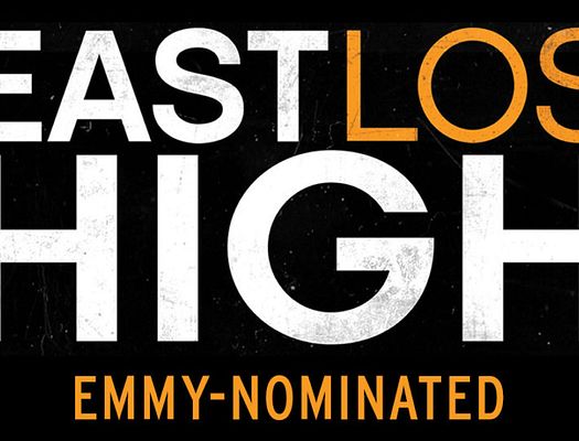 Graphic saying "EAST LOS HIGH EMMY NOMINATED"
