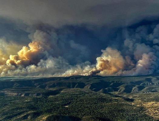 Smoke from fires in New Mexico