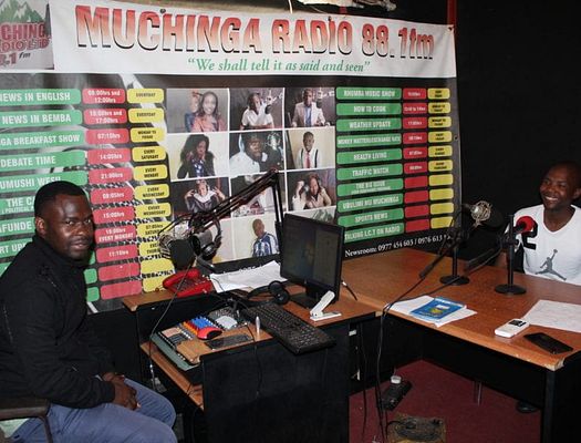 Zambian radio announcers from Muchinga Radio