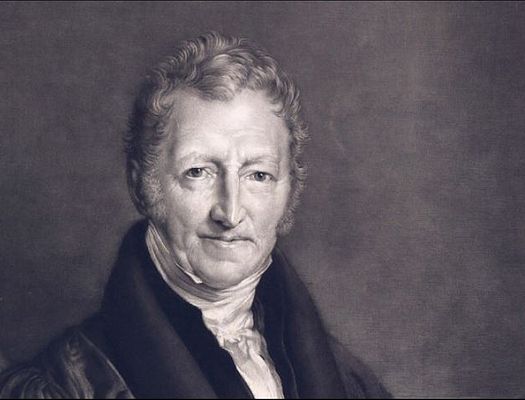 Painting of Thomas Malthus